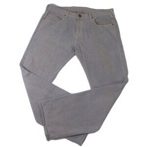 Mens True Religion 'Geno' Jeans 38 x 32 Light Gray Phoenix Over Dye Denim USA